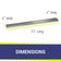 Load image into Gallery viewer, 72" x 6" Stainless Steel Linear Drop-In Pan
