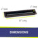 Load image into Gallery viewer, 30" x 6" Oil Rubbed Bronze Linear Drop-In Fire Pit Pan
