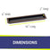 Load image into Gallery viewer, 36" x 6" Oil Rubbed Bronze Linear Drop-In Fire Pit Pan
