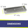 Load image into Gallery viewer, 30" x 10" Stainless Steel Rectangular Drop-In Fire Pit Pan
