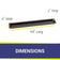 Load image into Gallery viewer, 48" x 6" Oil Rubbed Bronze Linear Drop-In Fire Pit Pan
