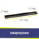 Load image into Gallery viewer, 60" x 6" Oil Rubbed Bronze Linear Drop-In Fire Pit Pan
