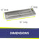 Load image into Gallery viewer, 36" x 12" Stainless Steel Rectangular Drop-In Fire Pit Pan
