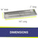 Load image into Gallery viewer, 48" x 14" Stainless Steel Rectangular Drop-In Fire Pit Pan
