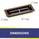 Load image into Gallery viewer, 18" x 6" Oil Rubbed Bronze Rectangular Drop-In Fire Pit Pan
