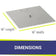 Load image into Gallery viewer, 18" Square Stainless Steel Flat Pan (1/2" Nipple)
