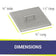 Load image into Gallery viewer, Stainless Steel Cover for Square Drop-In Fire Pit Pan
