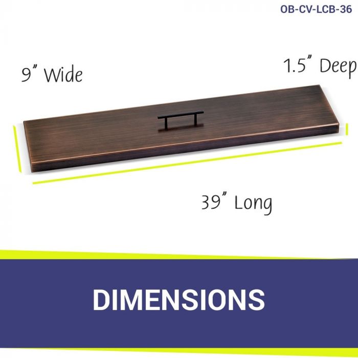 Load image into Gallery viewer, 36&quot; x 6&quot; Linear Oil Rubbed Bronze Drop-In Pan with Match Light Kit - Natural Gas Bundle
