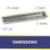 Load image into Gallery viewer, 30" x 6" Stainless Steel Linear Channel Drop-In Pan with S.I.T. System - Whole House Propane Bundle
