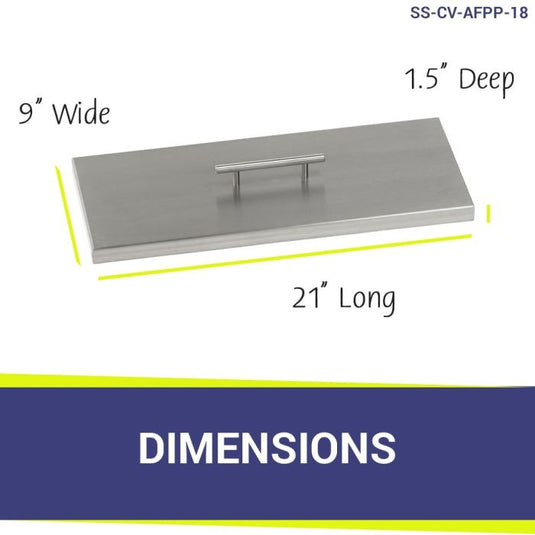 18" x 6" Rectangular Stainless Steel Drop-In Pan with S.I.T. System - Natural Gas Bundle