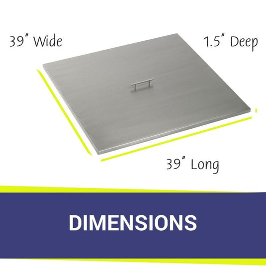 36" Square Stainless Steel Drop-In Pan with S.I.T. System (18 Ring) - Natural Gas Bundle