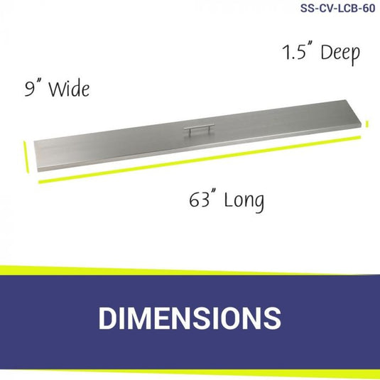 60" x 6" Stainless Steel Linear Channel Drop-In Pan with S.I.T. System - Natural Gas Bundle