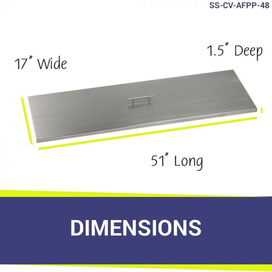 48" x 14" Rectangular Stainless Steel Drop-In Pan with S.I.T. System - Whole House Propane Bundle