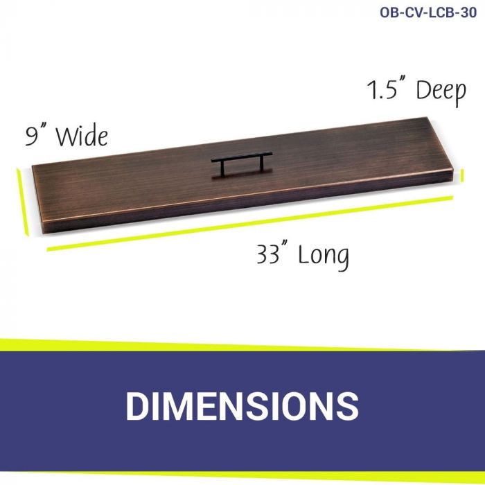 Load image into Gallery viewer, 30&quot; x 6&quot; Linear Oil Rubbed Bronze Drop-In Pan with Match Light Kit - Natural Gas Bundle
