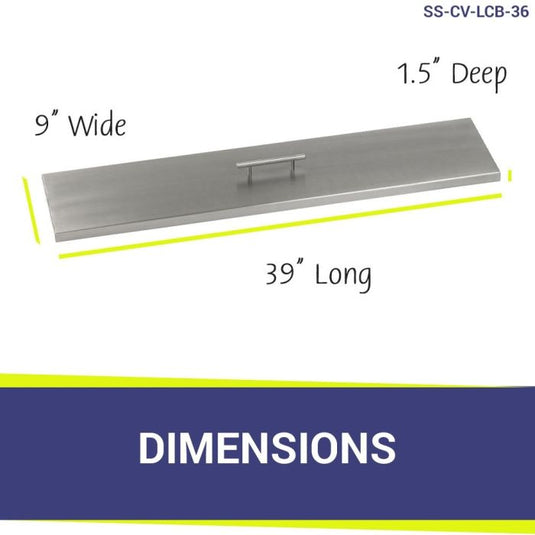 36" x 6" Stainless Steel Linear Channel Drop-In Pan with S.I.T. System - Natural Gas Bundle