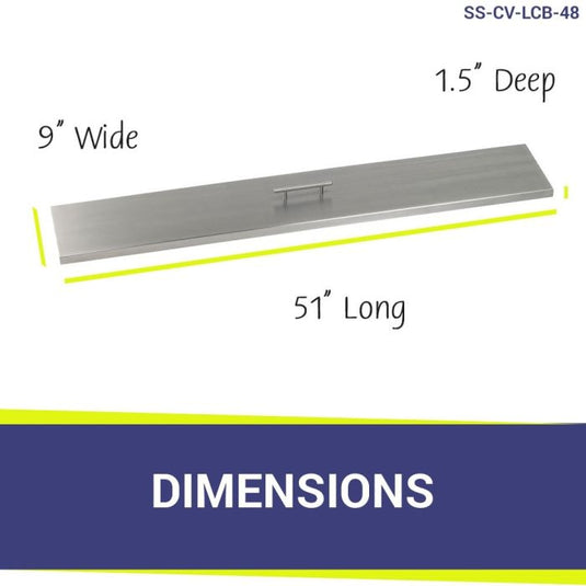 48" x 6" Stainless Steel Linear Channel Drop-In Pan with S.I.T. System - Natural Gas Bundle