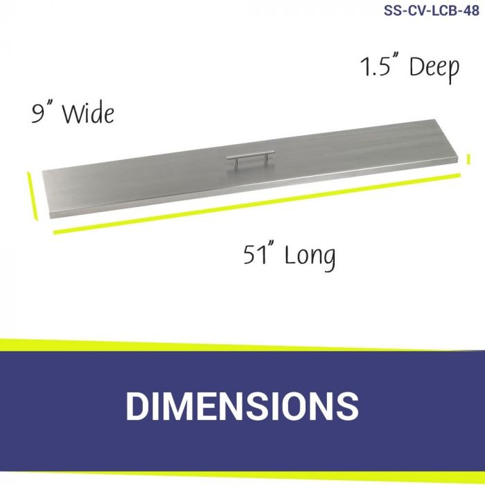 Load image into Gallery viewer, 48&quot; x 6&quot; Linear Channel Drop-In Pan with Spark Ignition Kit - Natural Gas Bundle
