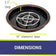 Load image into Gallery viewer, 19" Round Oil Rubbed Bronze Drop-In Pan with Spark Ignition Kit (12 Ring) - Natural Gas Bundle
