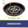 Load image into Gallery viewer, 19" Round Oil Rubbed Bronze Drop-In Pan with Match Light Kit (12" Fire Pit Ring) - Natural Gas Bundle

