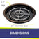 Load image into Gallery viewer, 25” Round Oil Rubbed Bronze Drop-In Pan with 18” Ring Burner
