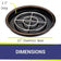 Load image into Gallery viewer, 25 Round Oil Rubbed Bronze Drop-In Pan with Match Light Kit (18 Fire Pit Ring) - Natural Gas Bundle

