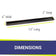 Load image into Gallery viewer, 72" x 6" Oil Rubbed Bronze Linear Drop-In Fire Pit Pan
