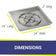 Load image into Gallery viewer, 24" Stainless Steel Square Drop In Pan With 18" Fire Ring
