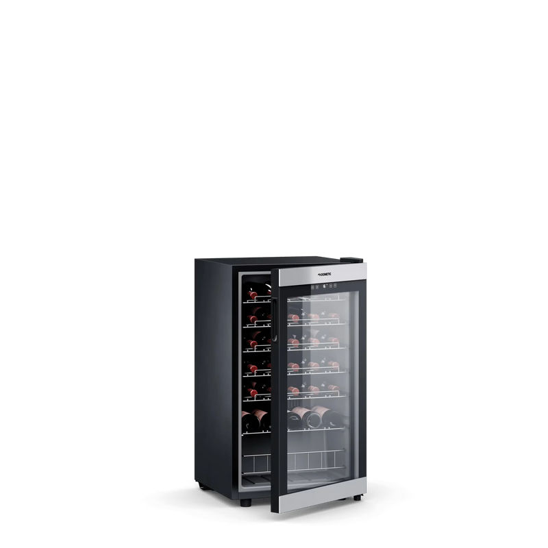 Load image into Gallery viewer, Dometic C35F 35-Bottle Single Zone Wine Cooler with UV-Protected Glass Door and LED Lighting
