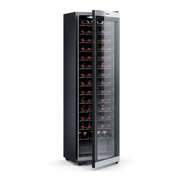 Dometic C75F 75-Bottle Single Zone Wine Cooler with UV-Protected Glass Door and LED Lighting