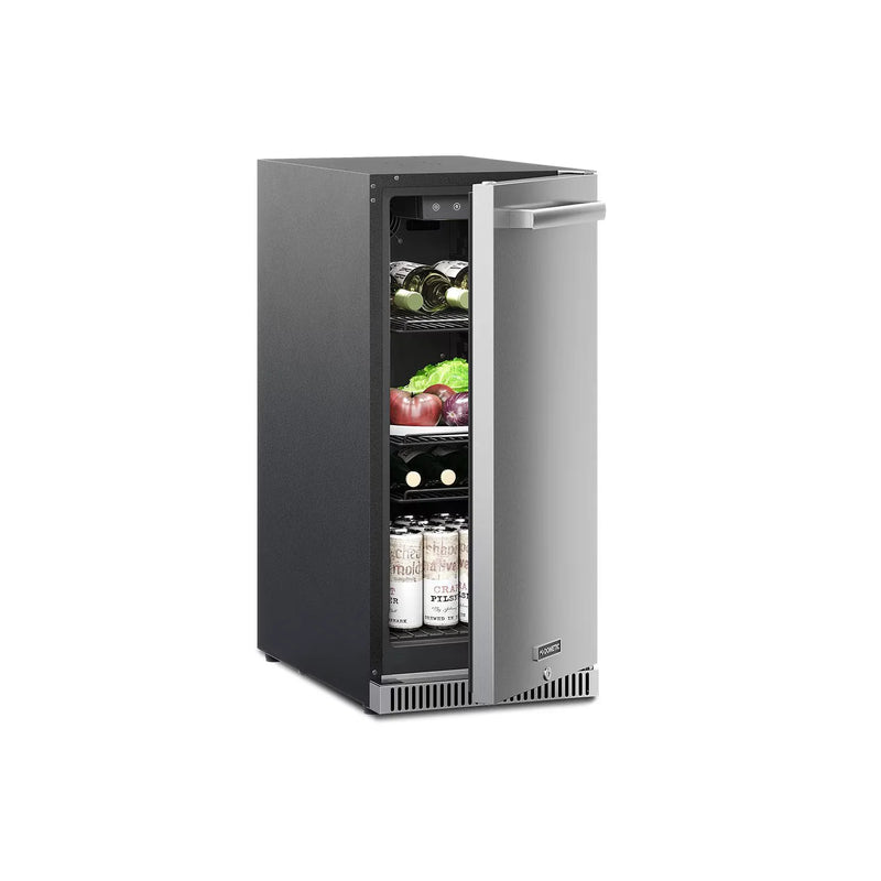 Load image into Gallery viewer, Dometic D-Series 15-Inch Outdoor Refrigerator with Reversible Hinge and Lock – Stainless Steel Compact Fridge for Outdoor Kitchens
