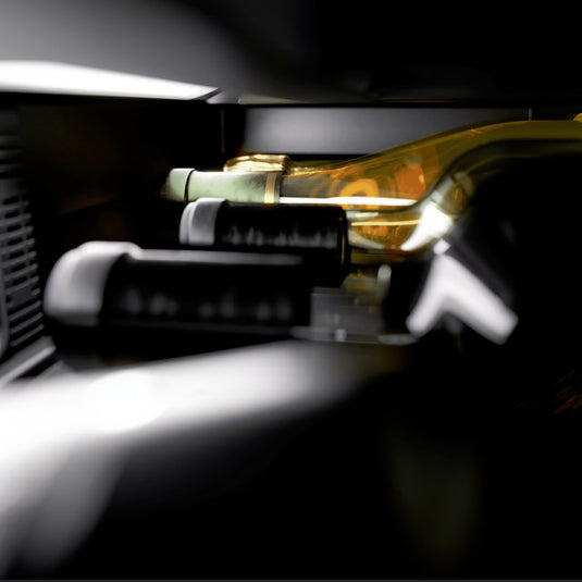 Dometic DrawBar 5C compact wine cooler with clear glass drawer front, built-in under cabinet design storing five wine bottles with LED lighting