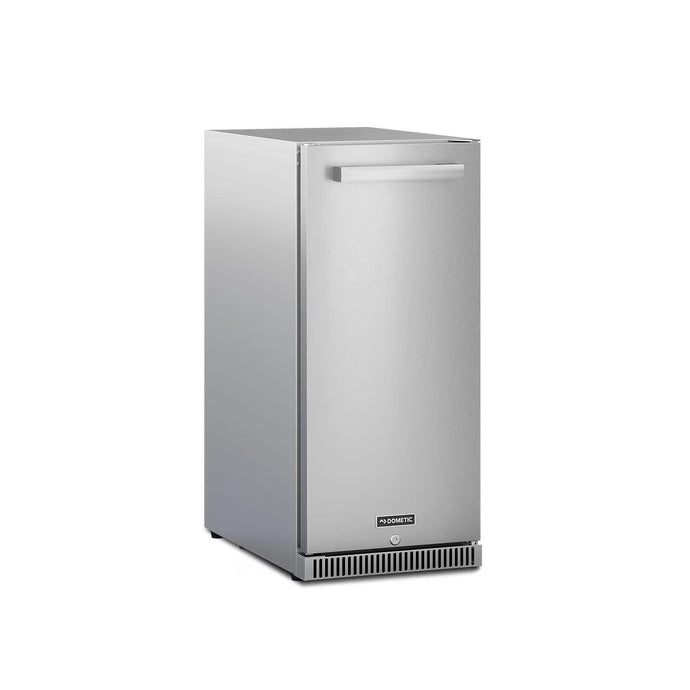 Dometic E-Series 15-Inch Outdoor Refrigerator with Reversible Hinge and Lock in Stainless Steel