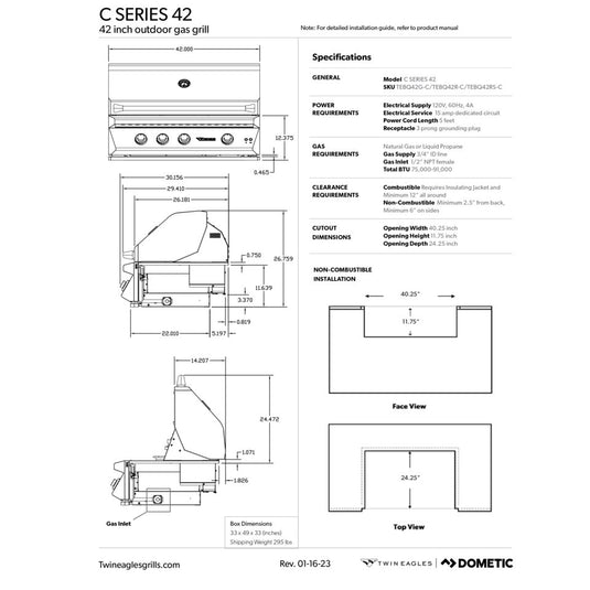 Dometic Twin Eagles C Series 42