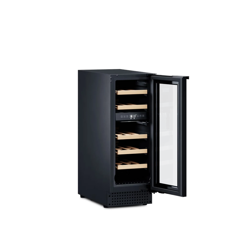 Load image into Gallery viewer, Dometic Wine Cooler D18B dual-zone 18-bottle built-in or freestanding wine refrigerator
