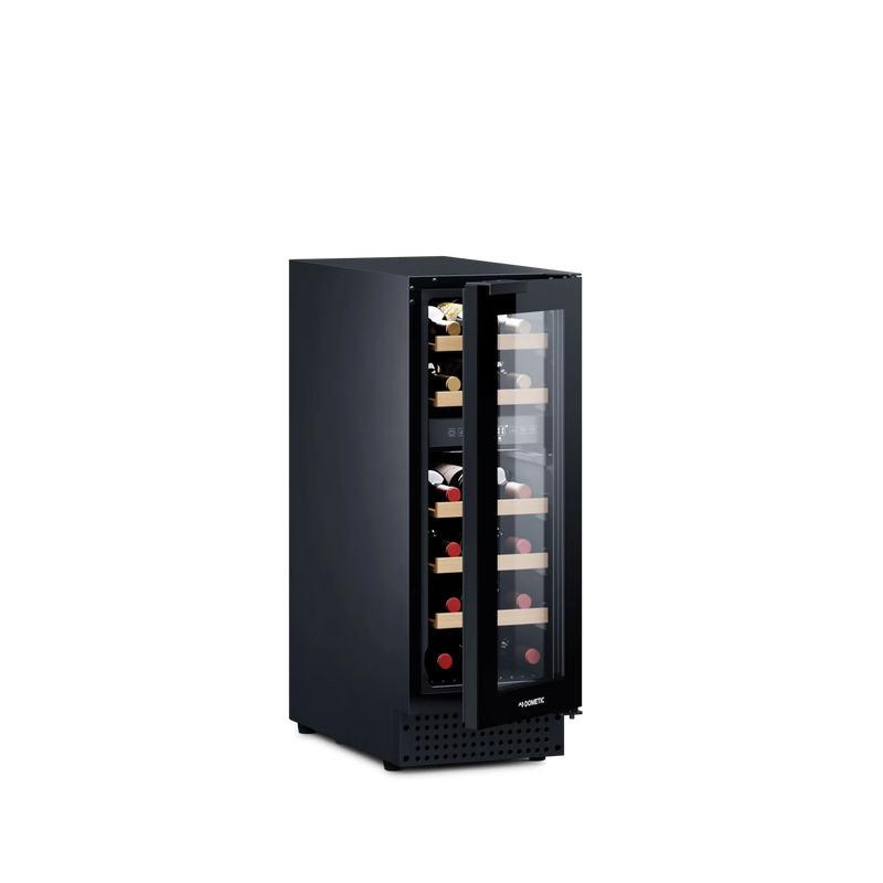 Load image into Gallery viewer, Dometic Wine Cooler D18B dual-zone 18-bottle built-in or freestanding wine refrigerator
