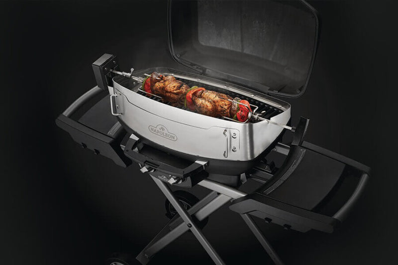 Load image into Gallery viewer, Napoleon Heavy Duty Rotisserie and Shroud for PRO/TravelQ™ 285 Portable Grill Models
