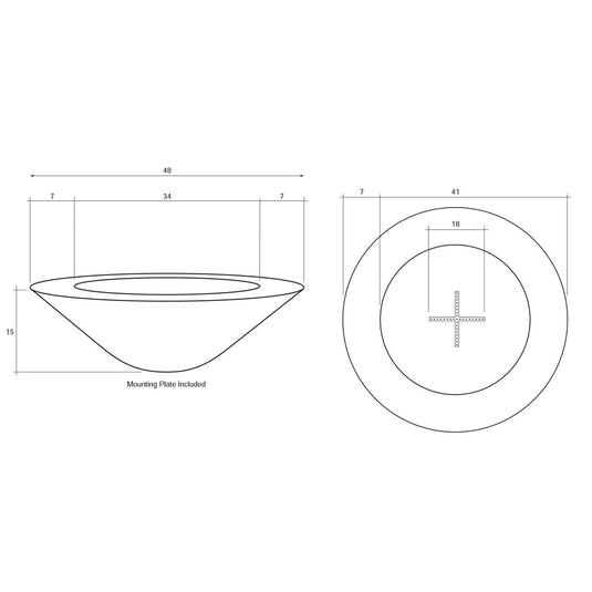 Prism Hardscapes Embarcadero Concrete Gas Fire Pit