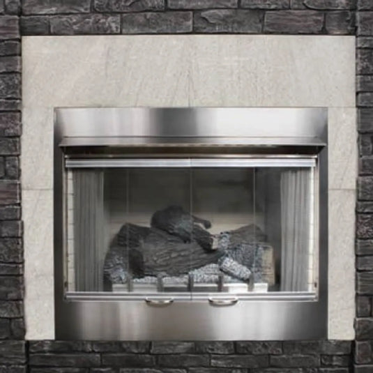 Empire BDO42SS 42-inch Stainless Steel Bi-Fold Glass Doors