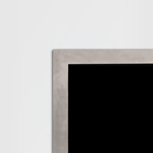 Empire DF602NB brushed nickel beveled decorative frame for Boulevard 60 direct vent fireplace