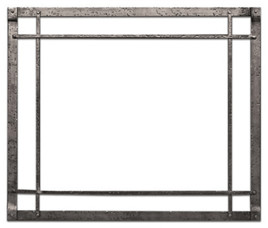 Empire DFF30CPD Distressed Pewter Rectangle Forged Iron inset for Rushmore 30-inch insert