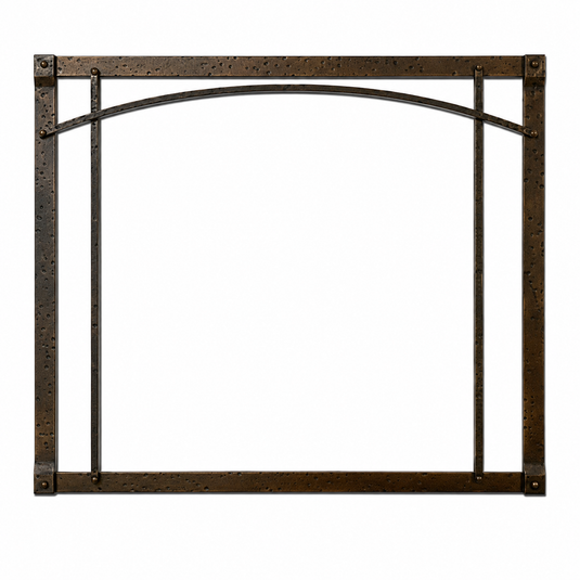 Empire DFF30RBL Black Arch Forged Iron inset for Rushmore 30-inch insert