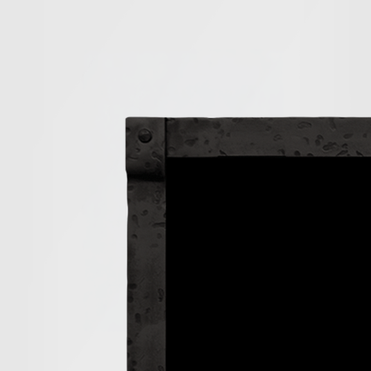 Empire DFF60LBL Black forged iron frame for Boulevard 60 direct vent fireplace