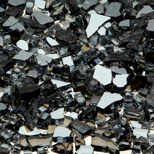 Empire DG1BKP Black Polished decorative crushed glass media