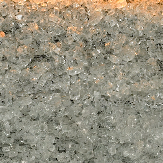 Empire DG1CLF Clear Frost decorative crushed glass media