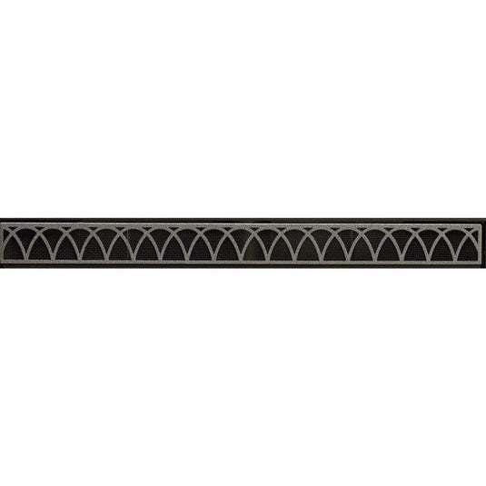 Empire DVG22ABL 22-inch Black Arch Louvers for Peninsula Fireplaces