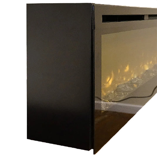 Empire EBL74TK Black Wall Mount Surround for Nexfire 74 Inch Electric Fireplace