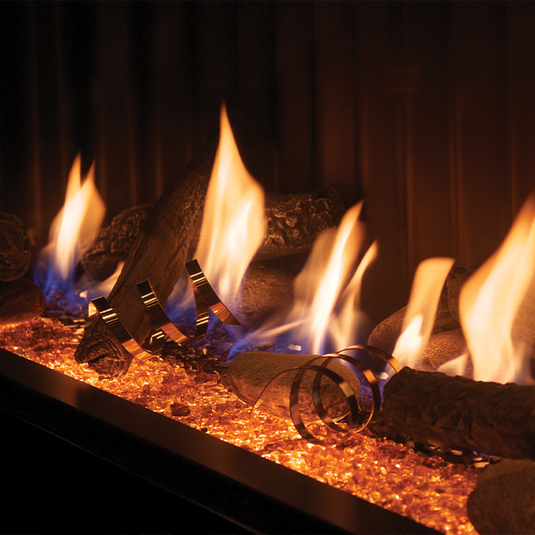 Empire LSM1THF logs, rocks and stainless steel coils set for Boulevard direct vent fireplaces
