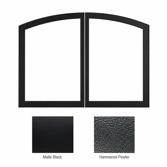 Empire VFR36SCHP 36-inch Hammered Pewter Arch decorative door set