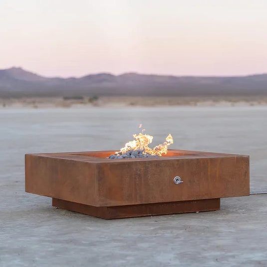 Cabo Square Corten Steel Fire Pit