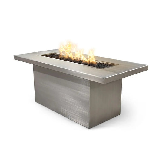 Bella Linear Stainless Steel Fire Pit Table